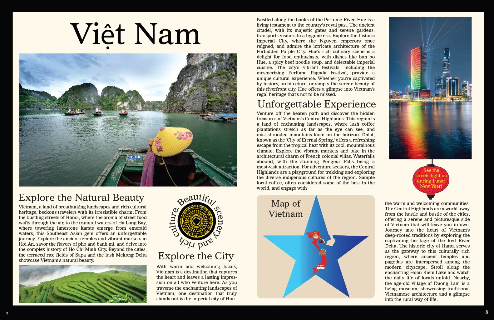 Vietnam magazine spread.
